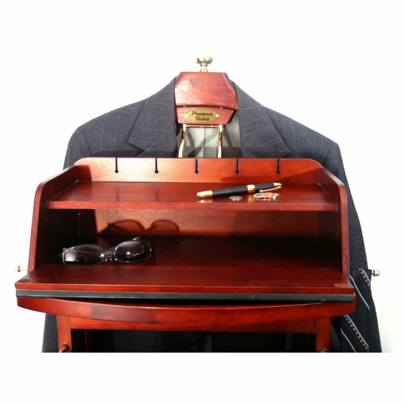 Flash Sale 😉 Wood Proman Excalibur Wardrobe Charging Valet 👍 - Image 4