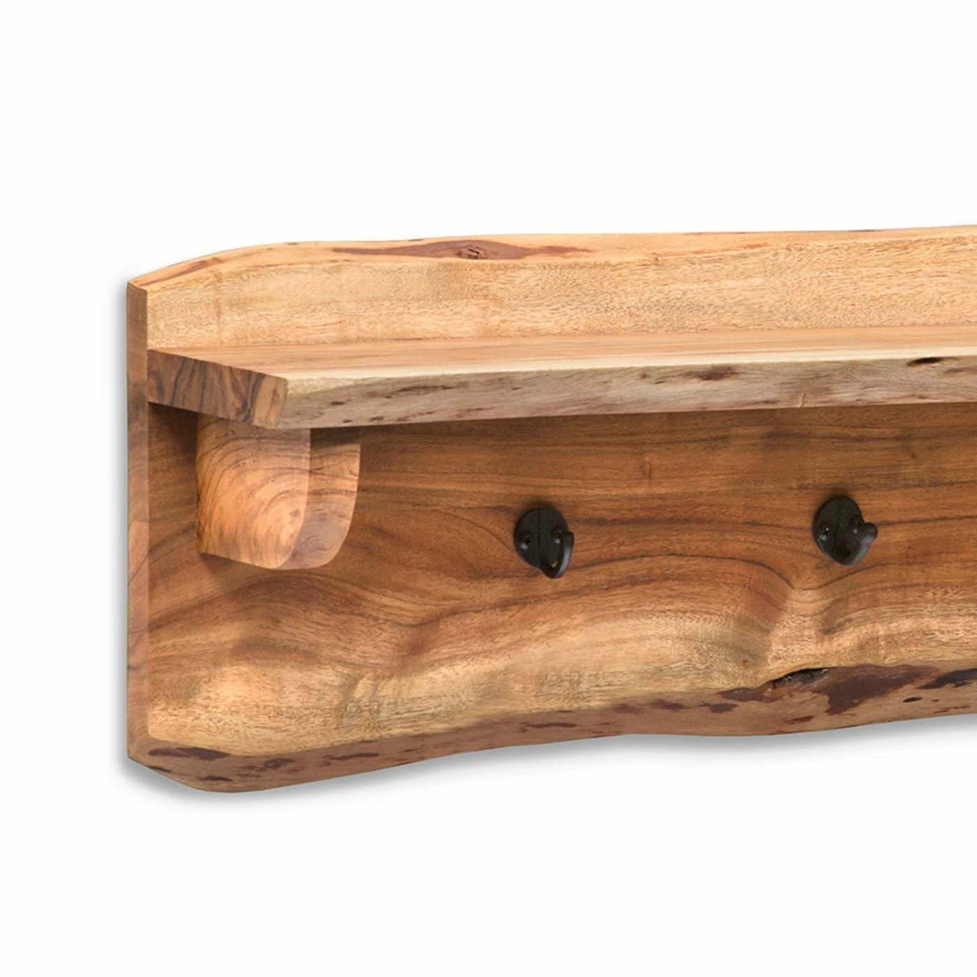 Flash Sale π€© Wood Alaterre Furniture Alpine Natural Live Edge 36 In. Bench With π§₯ Coat Hook Shelf Set π - Image 6