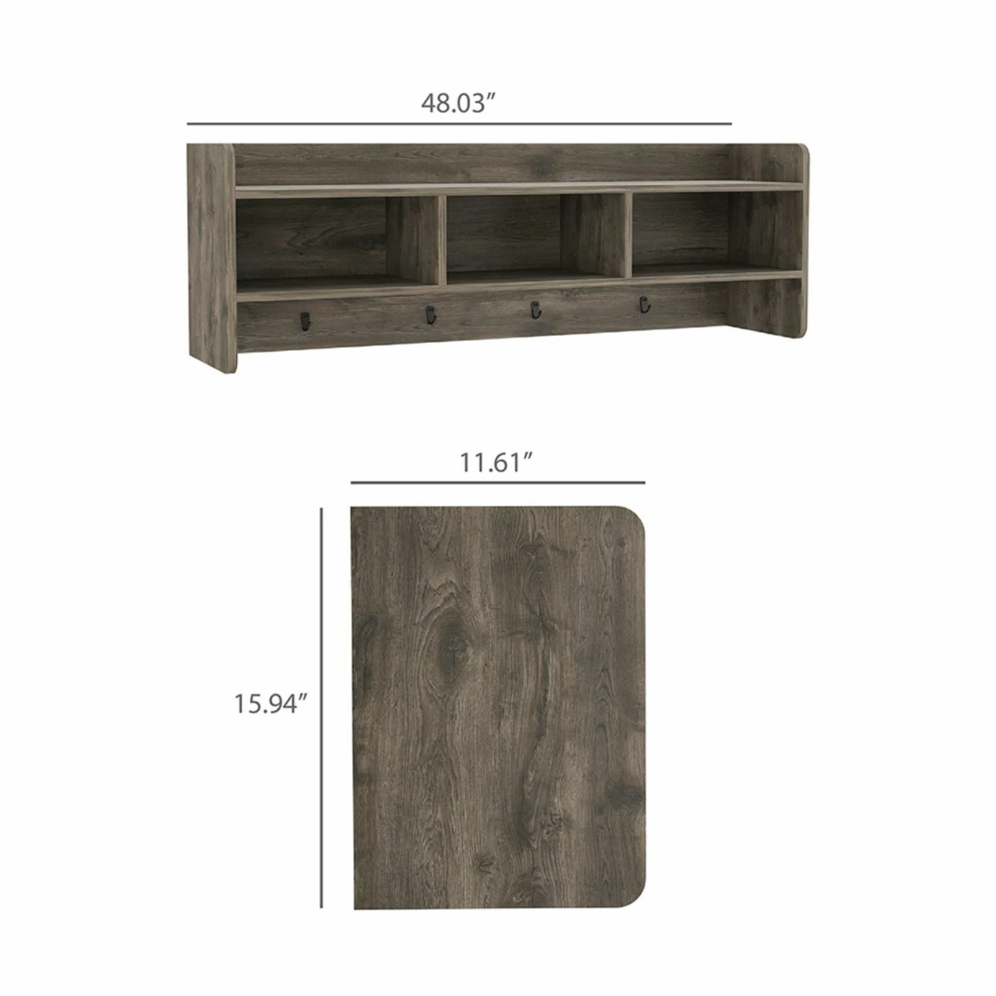 Cheap π Wood RST Brands Holbrook Modern π§₯ Coat Rack π₯ - Image 7