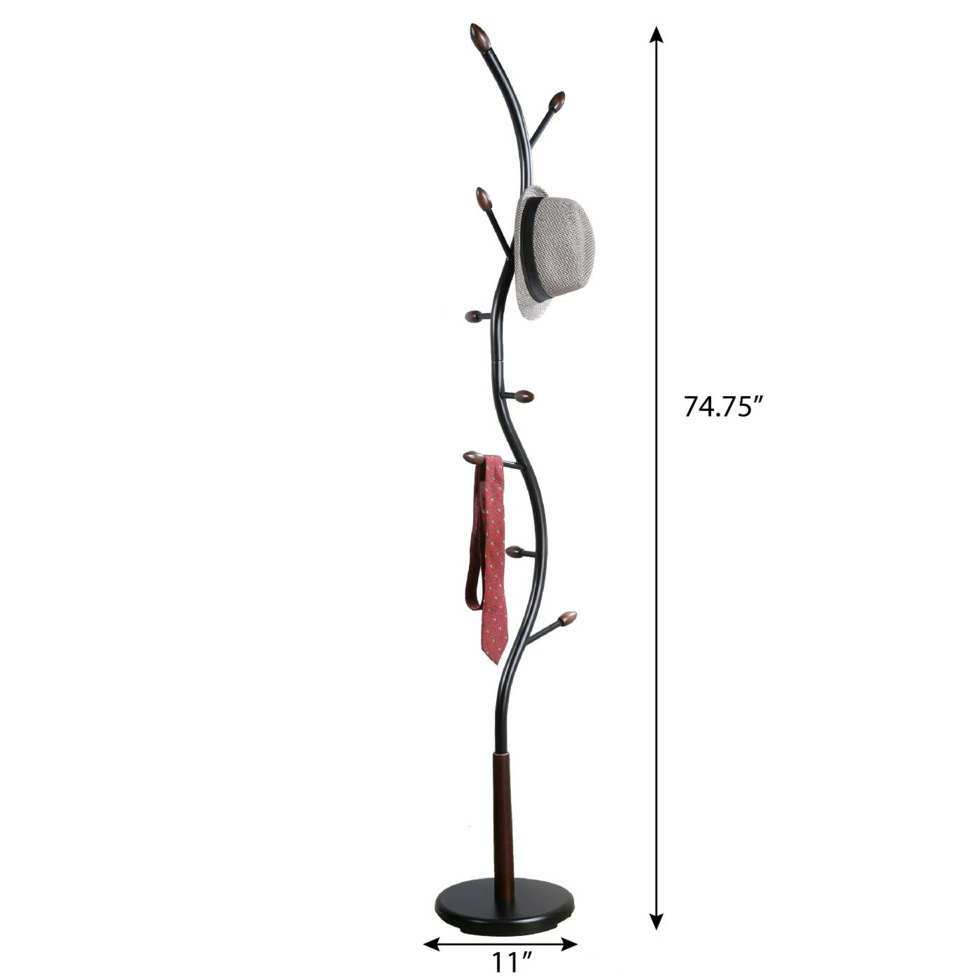 Best Pirce β¨ Roundhill Furniture Arles Metal Standing π§₯ Coat Rack π - Image 6