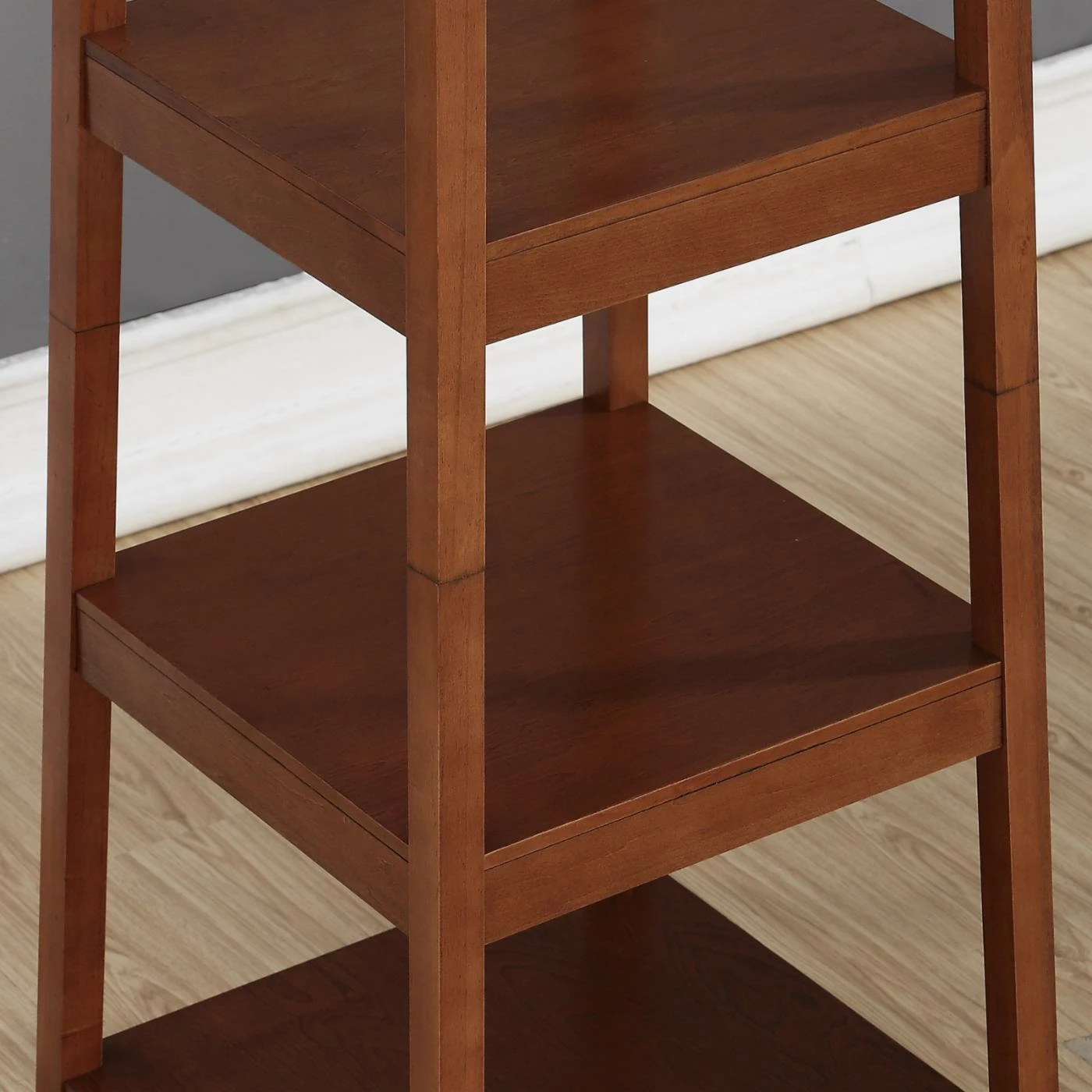 Hot Sale 😀 Wood Roundhill Furniture Vassen 3 Shelf Storage Standing 🧥 Coat Rack ✨ - Image 3