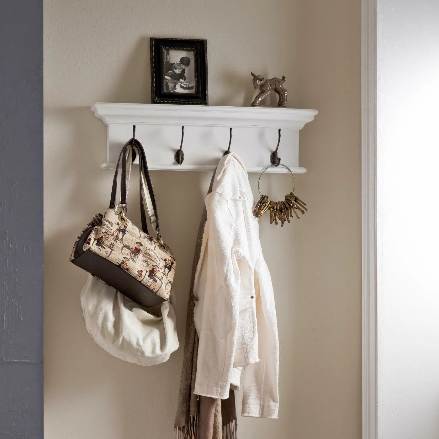 Budget 🌟 Metal Nova Solo Halifax 4 Hook Wall 🧥 Coat Rack 😉 - Image 2