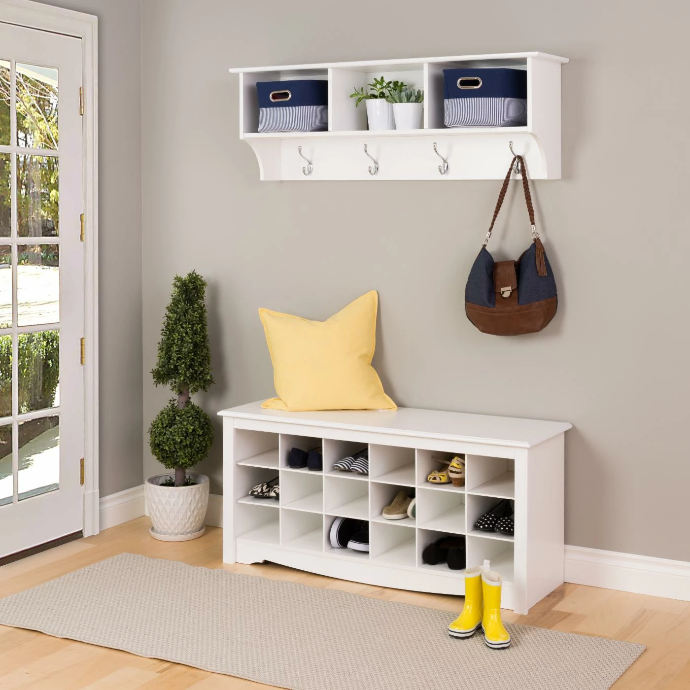 Top 10 π₯ Wood Prepac White Entryway Cubbie Shelf π - Image 2