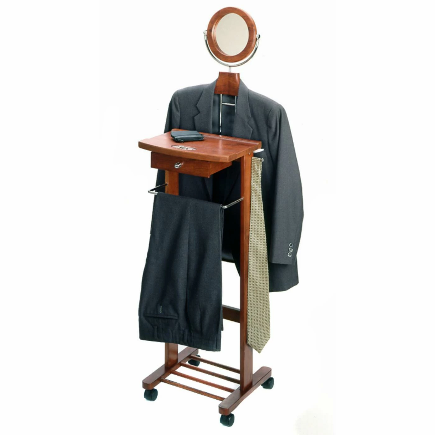 Deals 🔔 Winsome Jayden Wooden Valet Stand And Mirror ❤️ - Image 2