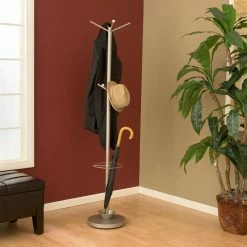 Flash Sale 🎁 Adesso Quatro Metal Standing 🧥 Coat Rack And Umbrella Stand 🎉