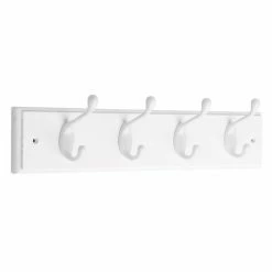 Top 10 ๐ฅฐ Metal Liberty Hardware 18 In. ๐งฅ Coat And Hook Rack With 4-Heavy-Duty Hooks - Flat White ๐