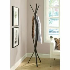Wholesale ⌛ Monarch Specialties Monarch Metal Contemporary 72 In. 🧥 Coat Rack 🛒