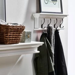 Budget 🌟 Metal Nova Solo Halifax 4 Hook Wall 🧥 Coat Rack 😉