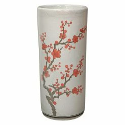 Budget ⭐ Ceramic Oriental Furniture 18 In. Cherry Blossom Umbrella Stand 😍