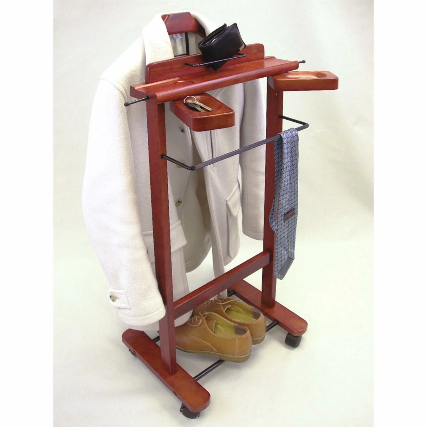 Hot Sale ⌛ Wood Proman Deluxe Wardrobe Valet 💯