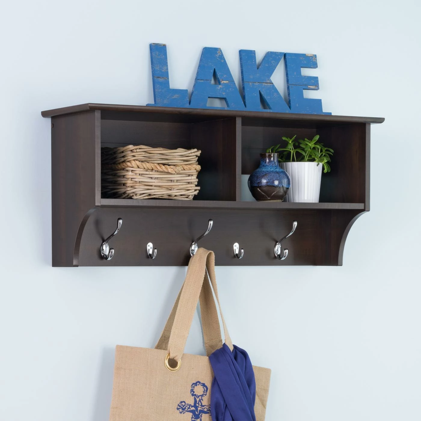 Flash Sale β¨ Wood Prepac 36 In. Wide Hanging Entryway Shelf β