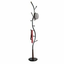 Best Pirce โจ Roundhill Furniture Arles Metal Standing ๐งฅ Coat Rack ๐