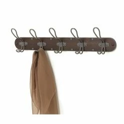 Cheap 🌟 Metal Spectrum Diversified Designs Millbrook Wall Mount 5 Hook Wood Rack 🔔