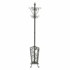 Best Sale 😀 Wrought Iron DecMode 74 In. Metal 🧥 Coat Rack 🔥