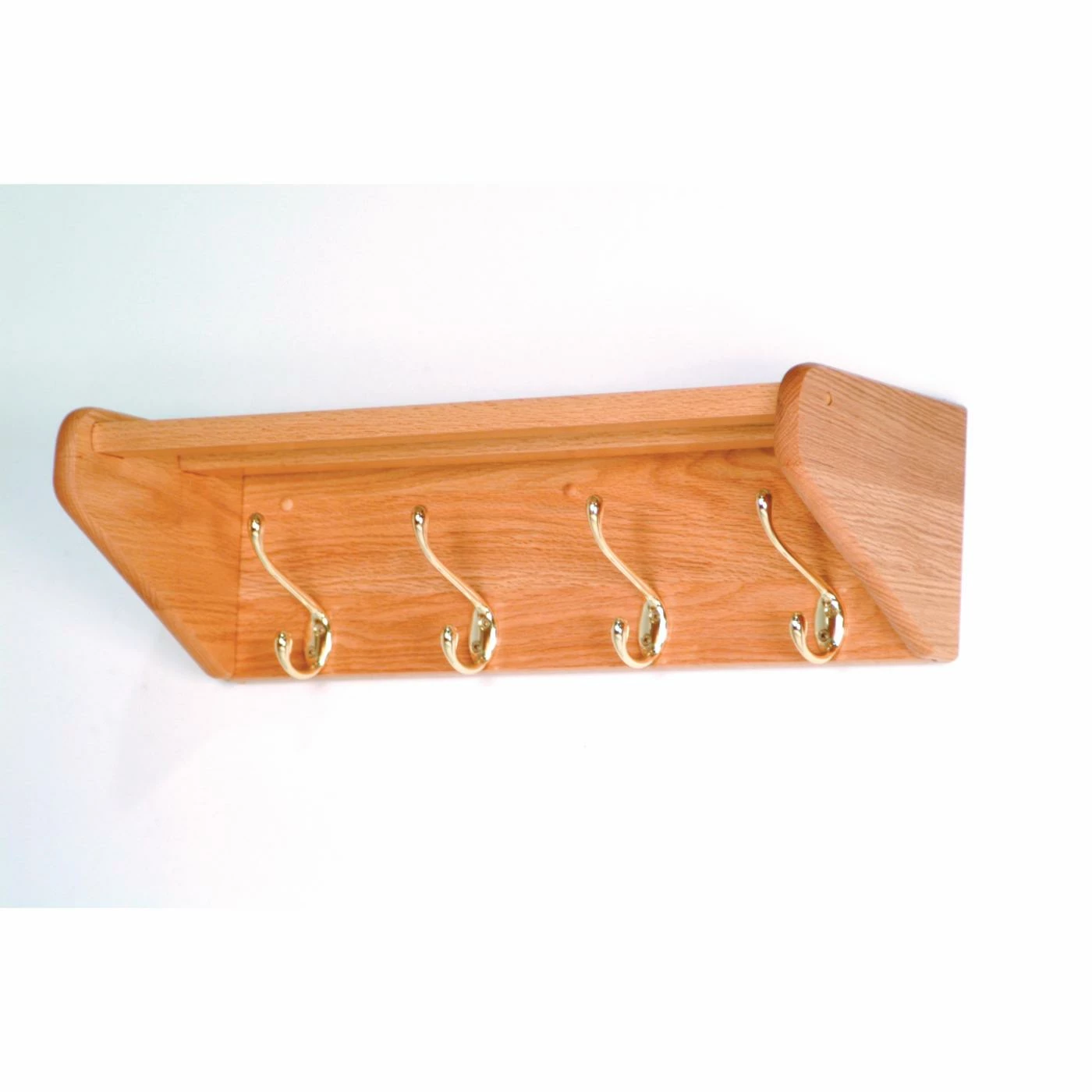 Brand new 🛒 Wooden Mallet 4-Hook Wooden Wall 🧥 Coat & Hat Rack 😍
