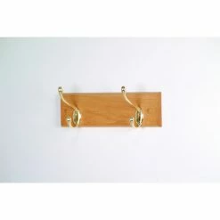 Buy ❤️ Wooden Mallet 2-Hook Wooden Wall 🧥 Coat Rack 👏
