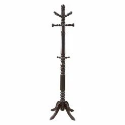 Coupon ⭐ Worldwide Home Furnishings Solid Wood Swivel Top 🧥 Coat Rack 🎉