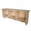 Discount 👏 Wood International Concepts Wall Shelf Unit With Storage 🎁