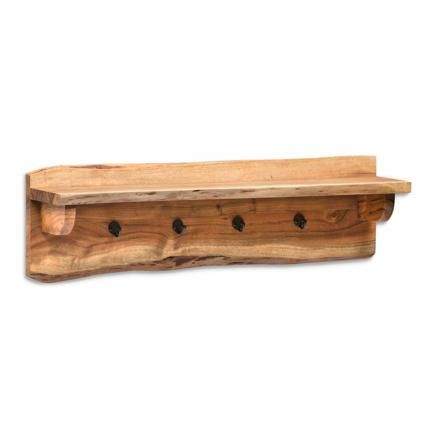 Flash Sale π€© Wood Alaterre Furniture Alpine Natural Live Edge 36 In. Bench With π§₯ Coat Hook Shelf Set π - Image 5